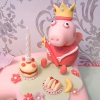 Princess Peppa - 1st Birthday Cake