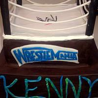 WWE Rock vs John Cena cake