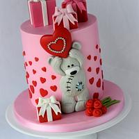 The greatest gift of all .... - Valentne's Day Cake