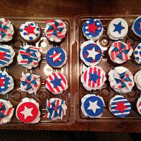 Patriotic Cupcakes for the 4th of July