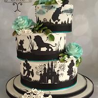 Silhouette Wedding cake 
