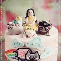 Famous Internet Cats Birthday Cake