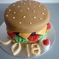 18th Birthday Burger Cake