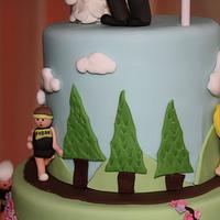 Triathlon Wedding Cake
