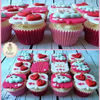 Pretty Valentine's Cupcakes