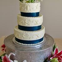 Lily Buttercream wedding cake