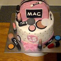mac makeup cake
