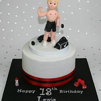 Muscle Man Birthday Cake