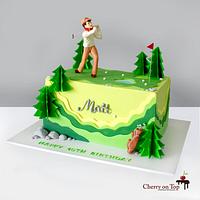 Golf Player's Cake 