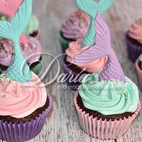 Little mermaid cupcakes
