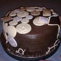 buttons cake
