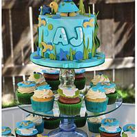 Turtle themed baby shower!