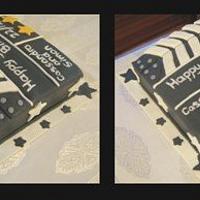 Clapper-board/Directors cut cake.