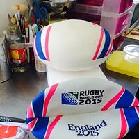 Rugby celebration cake