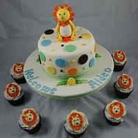 King of the Jungle Baby Shower Cake