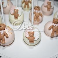 teddy bears cake pops