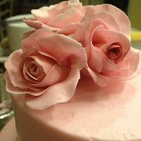 roses pink two tier
