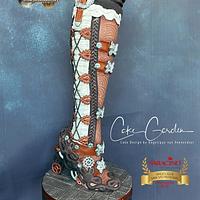 Steam cakes 2020 collaboration - Steampunk boot