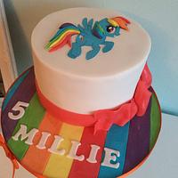 Cute my little pony cake