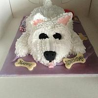 west highland terrier cake x 