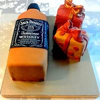 Jack Daniel's and gifts Cake