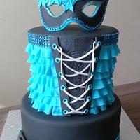 Cake with mask