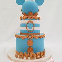 Baroque style birthday cake
