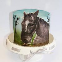 Airbrushed horse 