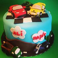 Race Cars Cake