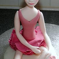 Ballerina cake topper 
