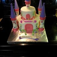 princess castle cake. 