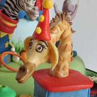 Madagascar Circus Cake