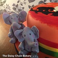 Africa/elephant cake!