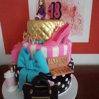 Fashion birthday cake
