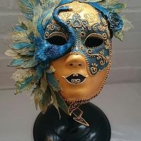 Peacock Pastillage Mask - Salon Culinaire Best in Class