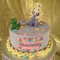Rapunzel tangled cake