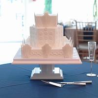 Art Deco Style Wedding Cake