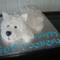 West Highland Terrier cake