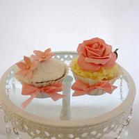Pink Floral Mother's Day cupcakes