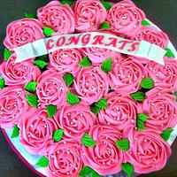 Rose cupcake bouquet 