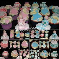 Twins Babyshower cupcakes
