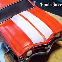 1971 Chevy Chevelle Retirement Cake