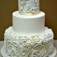 Rose e volan wedding cake