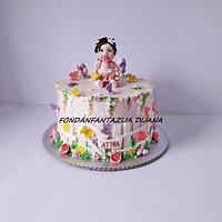 Baby girl cake 
