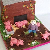 pig sty cake 