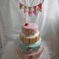 Cath Kidston inspired Wedding Cake