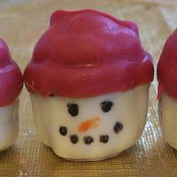 Snowman Cake Balls