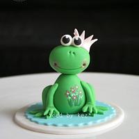 sweet little frog topper
