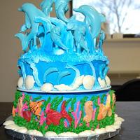 dolphin birthday cake