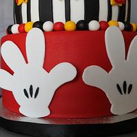 Fireman Mickey Mouse cake